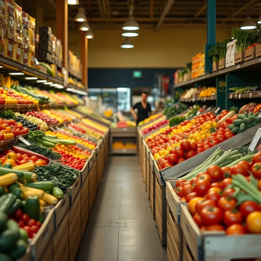 Le rayon fruits et légumes est le premier poste à renseigner sur votre liste de courses type