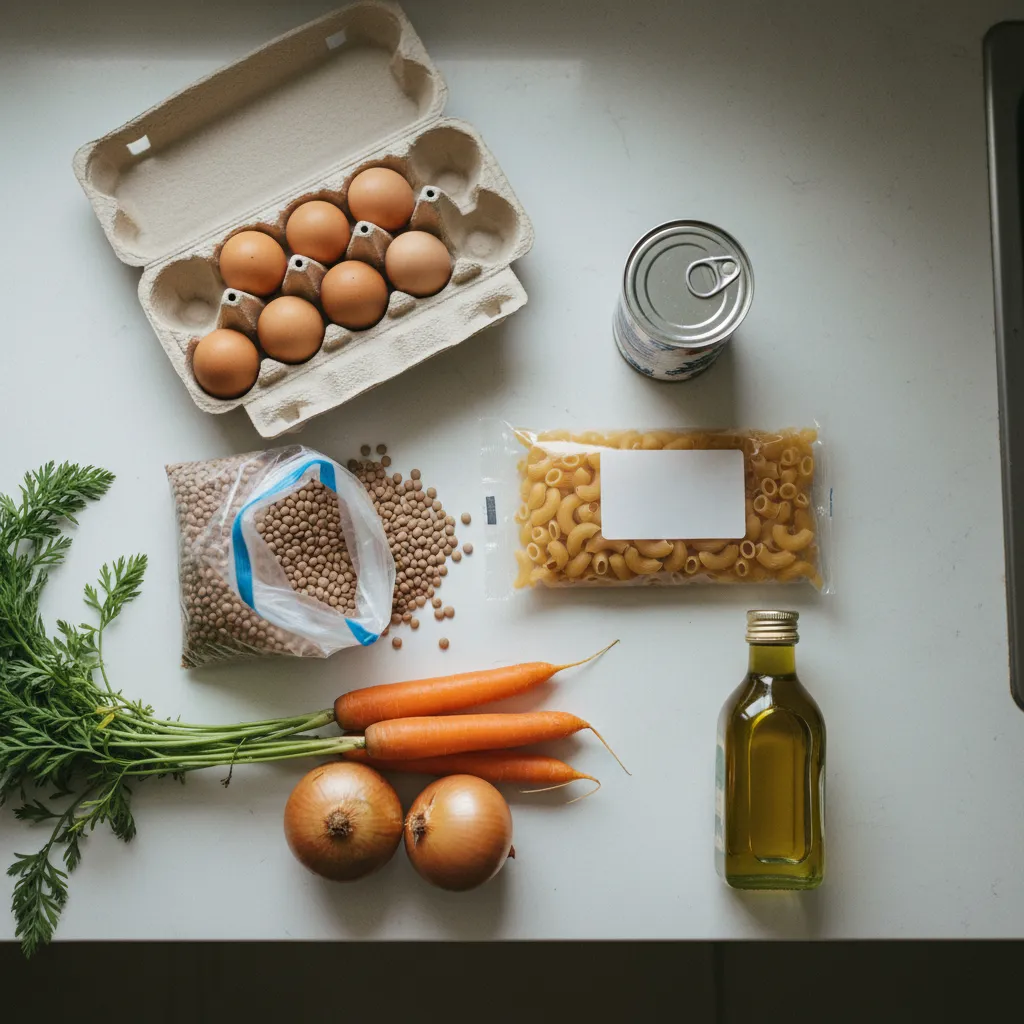 Les ingrédients de base pour cuisiner toute la semaine à petit budget