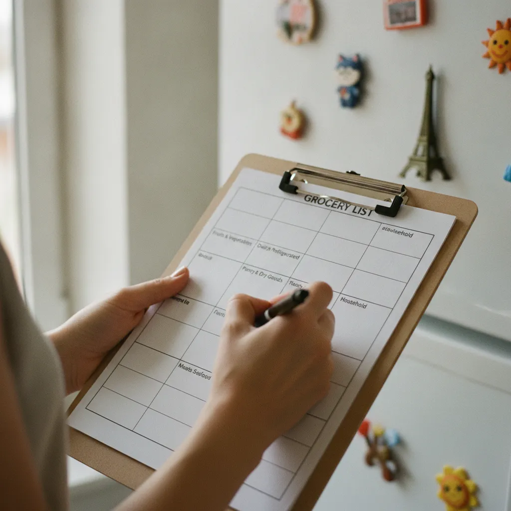 Personnaliser sa liste de courses imprimable en ajoutant ses produits habituels