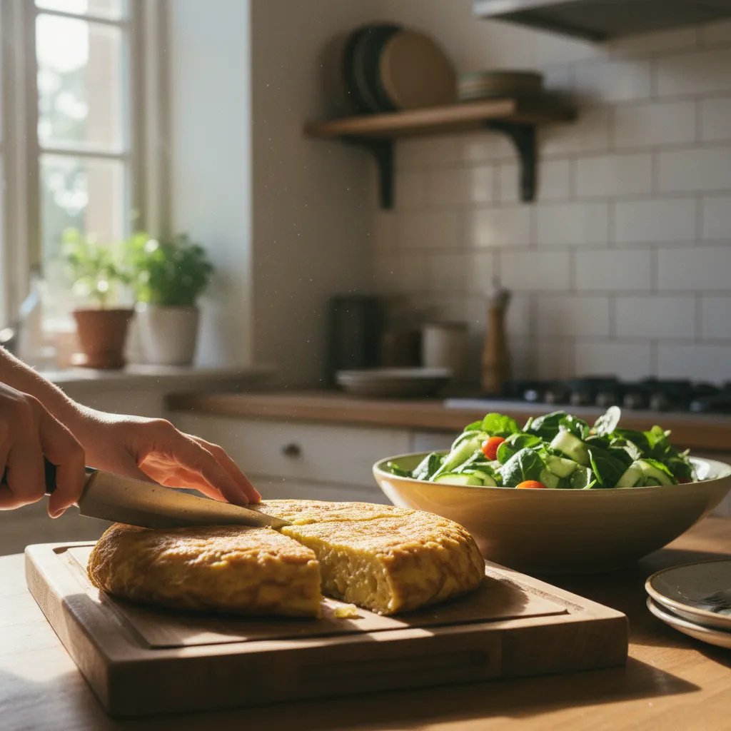 La tortilla espagnole aux pommes de terre, aussi bonne chaude que froide