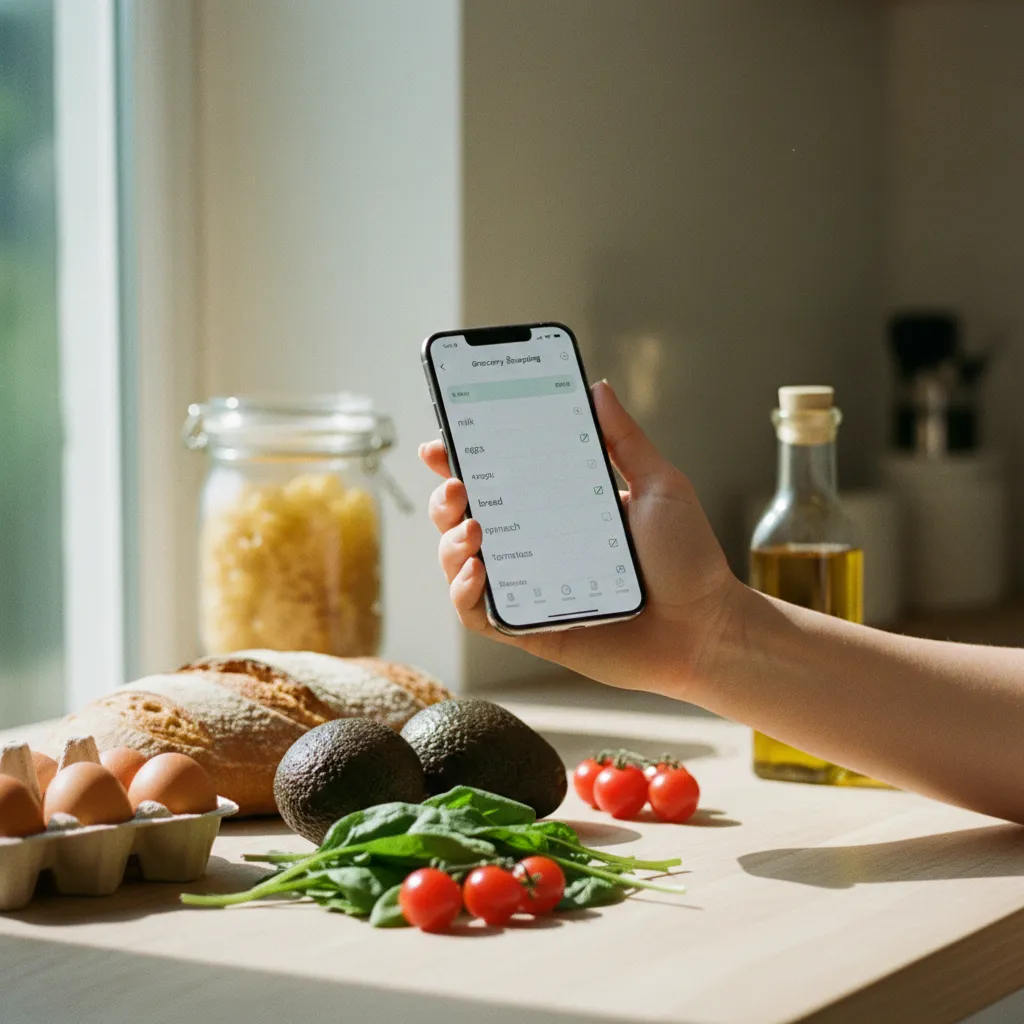 Utiliser une application de liste de courses pour préparer sa commande drive