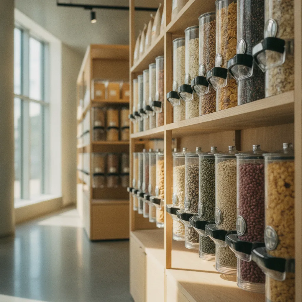 Le vrac en magasin bio permet de réduire les emballages et de maîtriser son budget