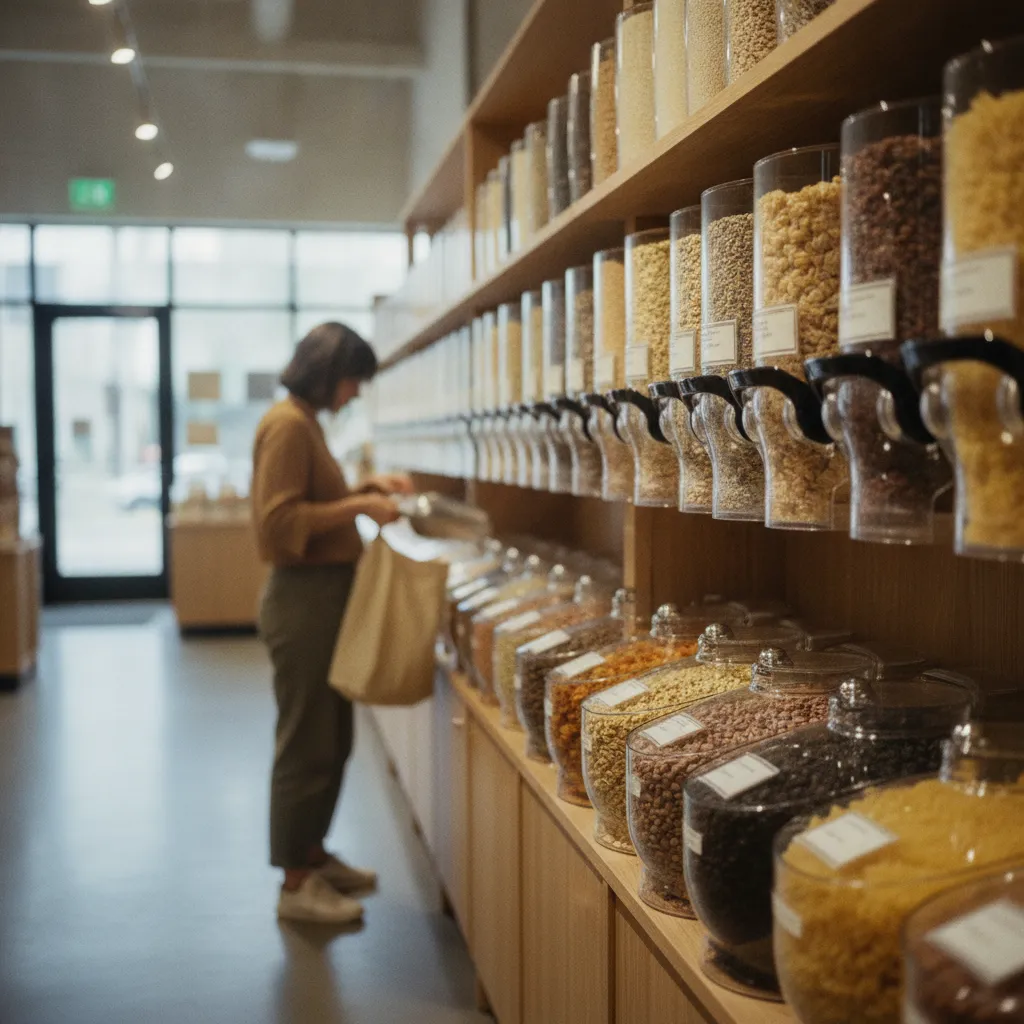 Le rayon vrac permet d'économiser 15 à 30 % sur l'épicerie sèche bio