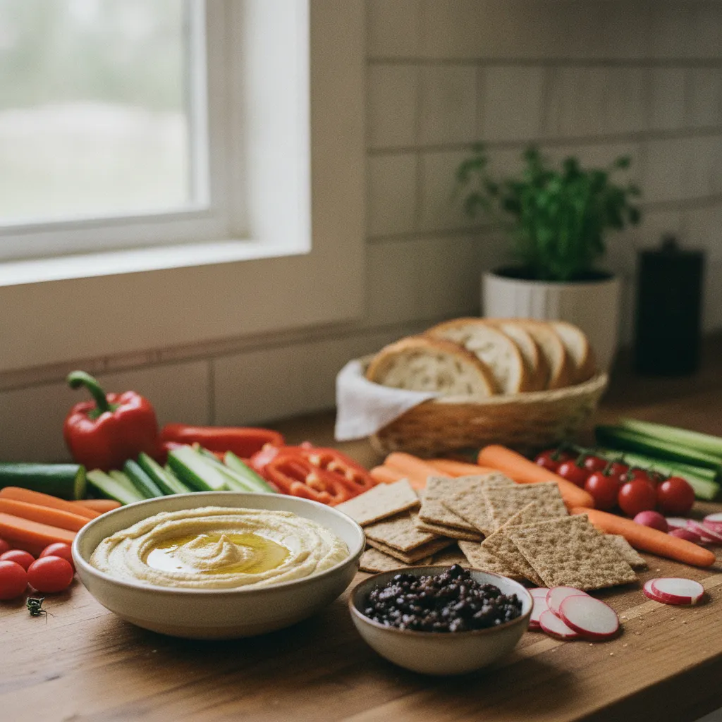 Les bases d'un apéritif dînatoire réussi : tartinables maison, crudités et supports variés