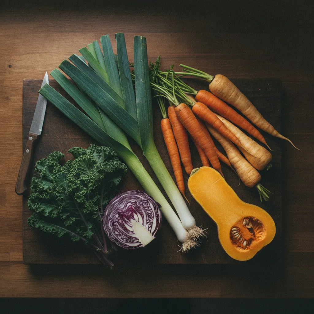 Les légumes de saison hivernaux forment la base d'une alimentation équilibrée et économique