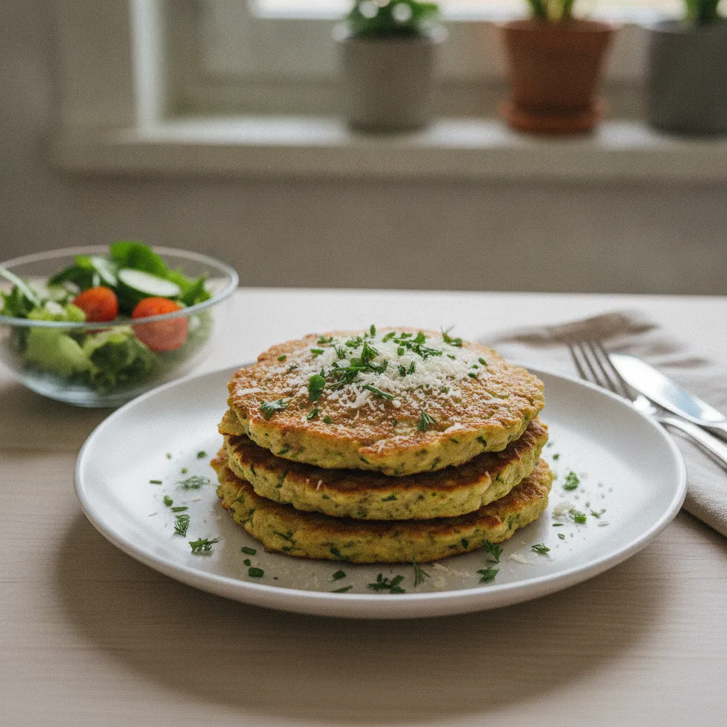 Pancakes salés aux flocons d'avoine et courgette, une alternative originale pour le dîner