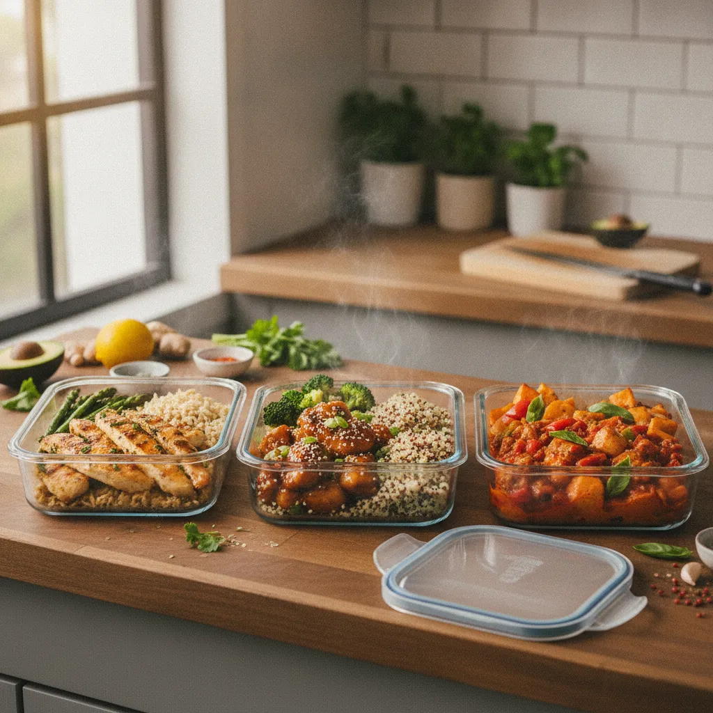 Batch cooking du dimanche : trois préparations de poulet pour la semaine