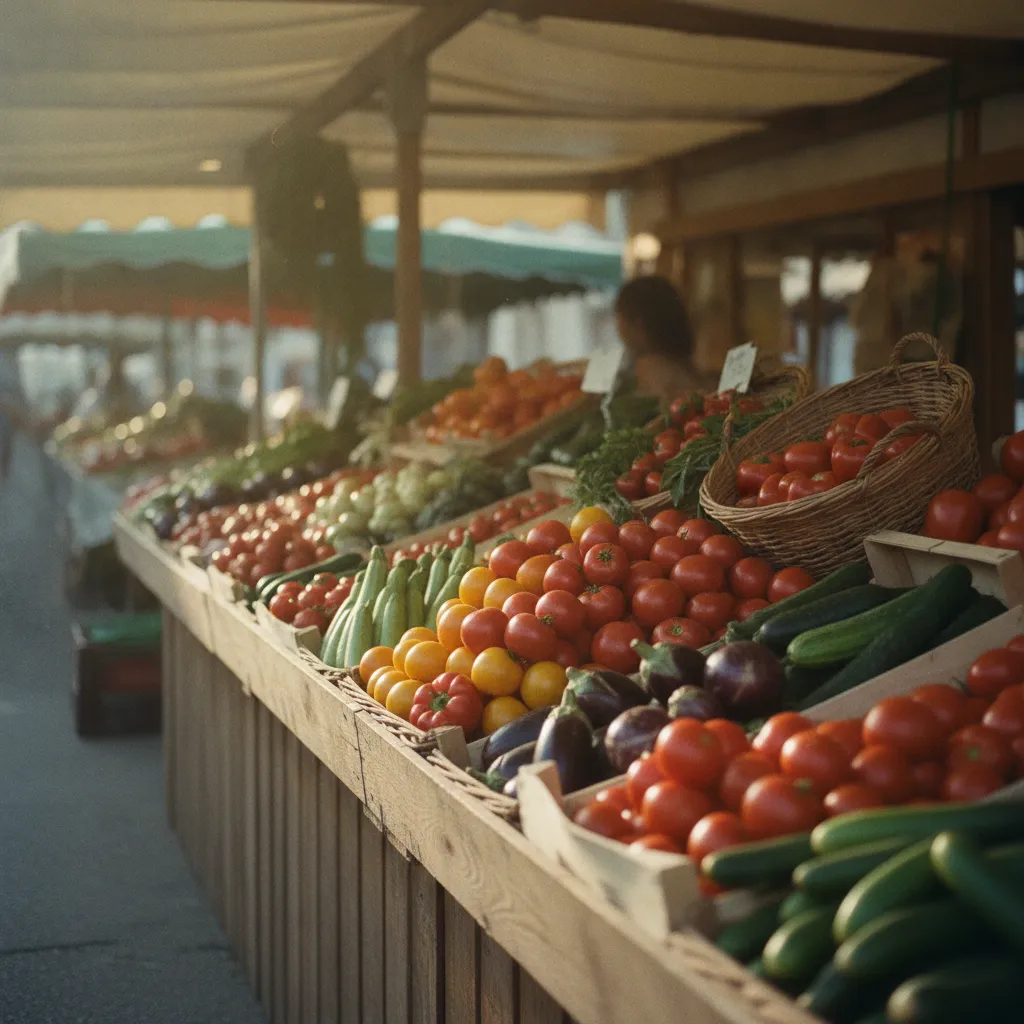 Les légumes de saison au marché : la base d'une cuisine végétarienne estivale réussie
