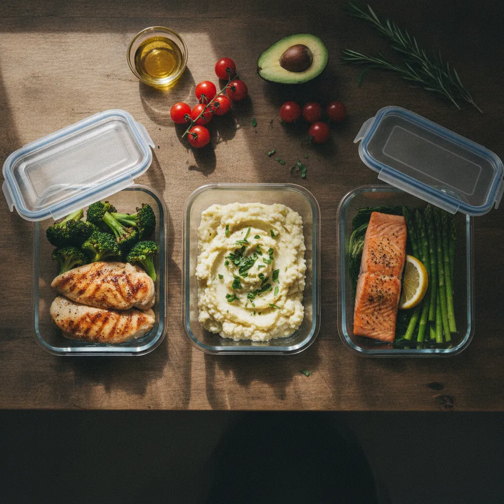 Le batch cooking permet de préparer ses repas keto pour toute la semaine en quelques heures