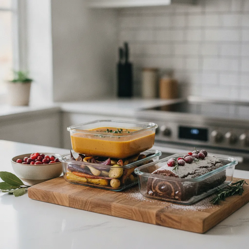 Préparations à l'avance pour un repas de fête végétarien sans stress le jour J