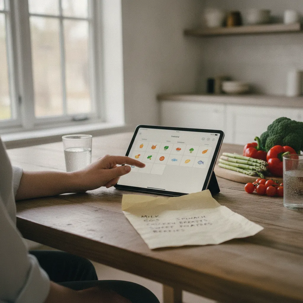 Planifier ses menus de batch cooking depuis une application gratuite sur tablette