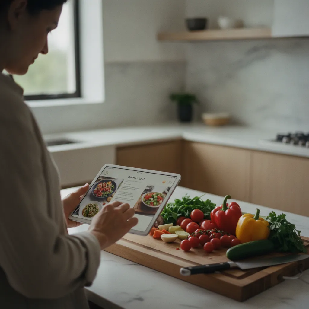 Consulter les recettes Marmiton sur tablette avant de lancer sa session de batch cooking