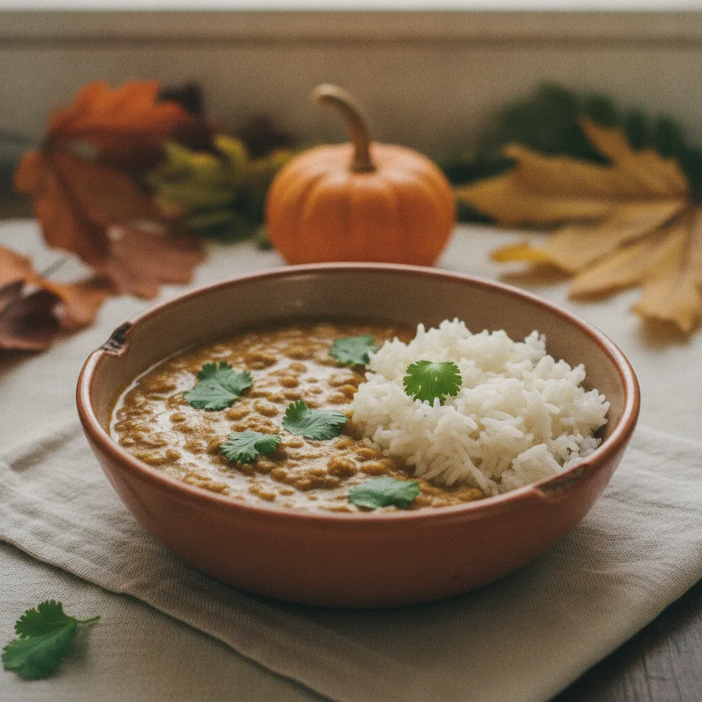 Curry de lentilles corail au lait de coco, un classique du batch cooking de septembre