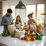 Budget alimentation famille 4 personnes : quel coût ?