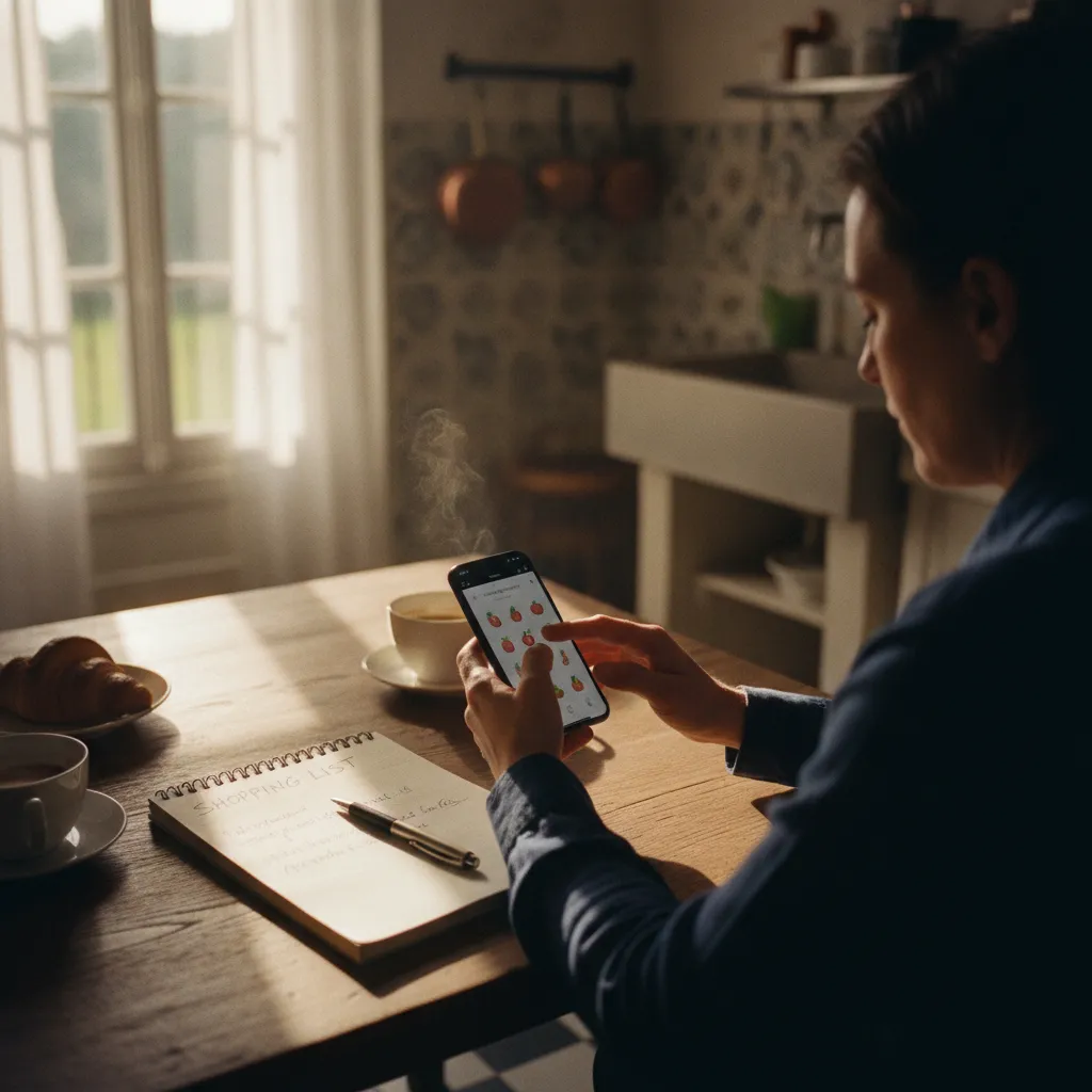 Préparer sa commande drive depuis l'application mobile sur son smartphone