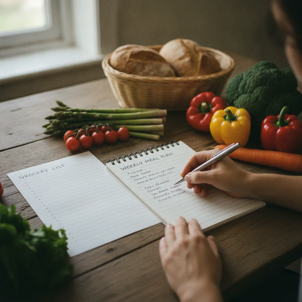 Planifier ses menus et sa liste de courses chaque semaine est la clé pour cuisiner sans stress