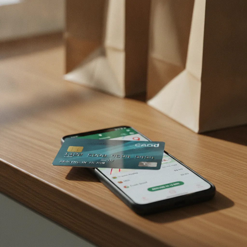 Carte bancaire et application de livraison : les outils du paiement différé alimentaire