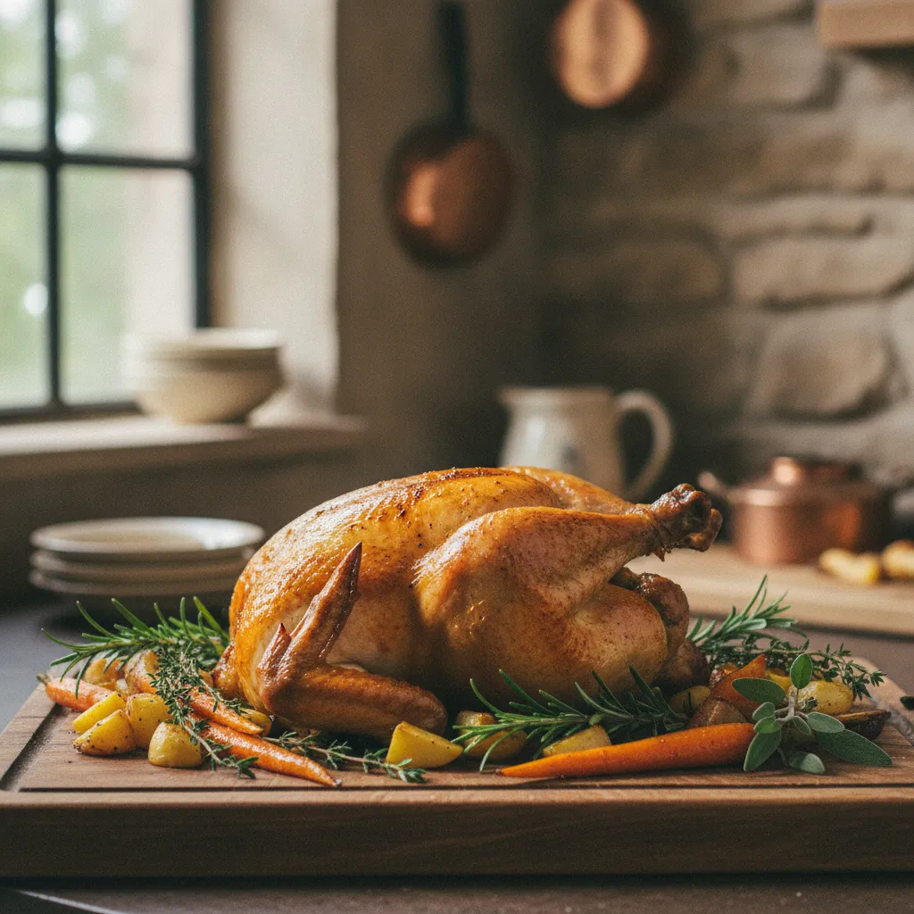 Le poulet rôti reste la viande la plus économique pour un repas de baptême