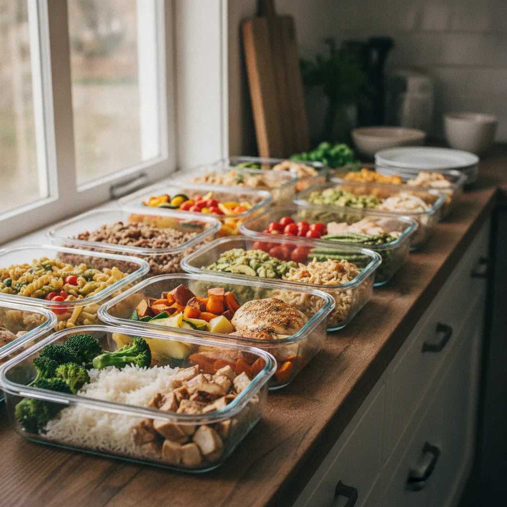 Le batch cooking du dimanche permet de préparer cinq déjeuners en une seule session