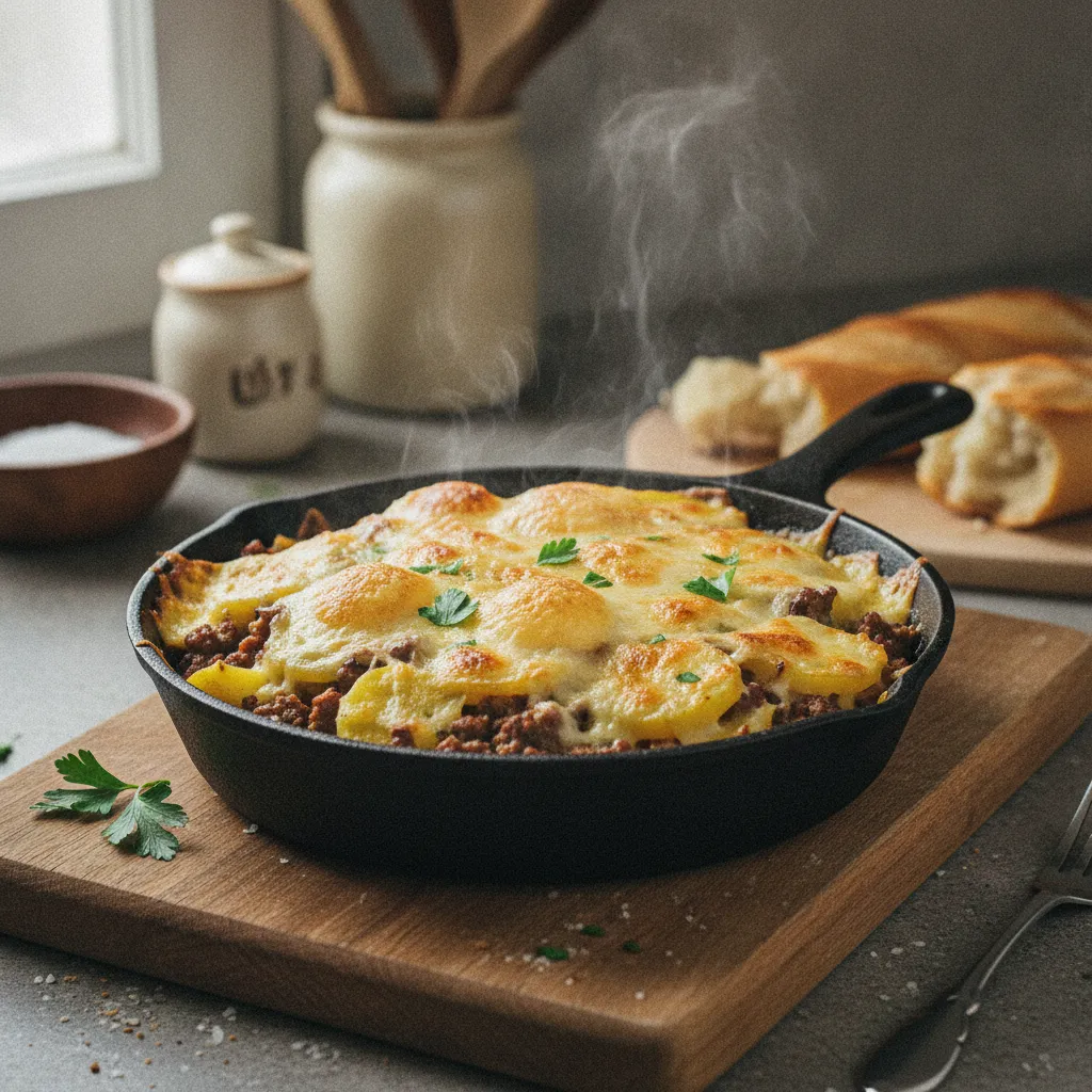 Le gratin viande hachée et pommes de terre, un plat réconfortant et économique