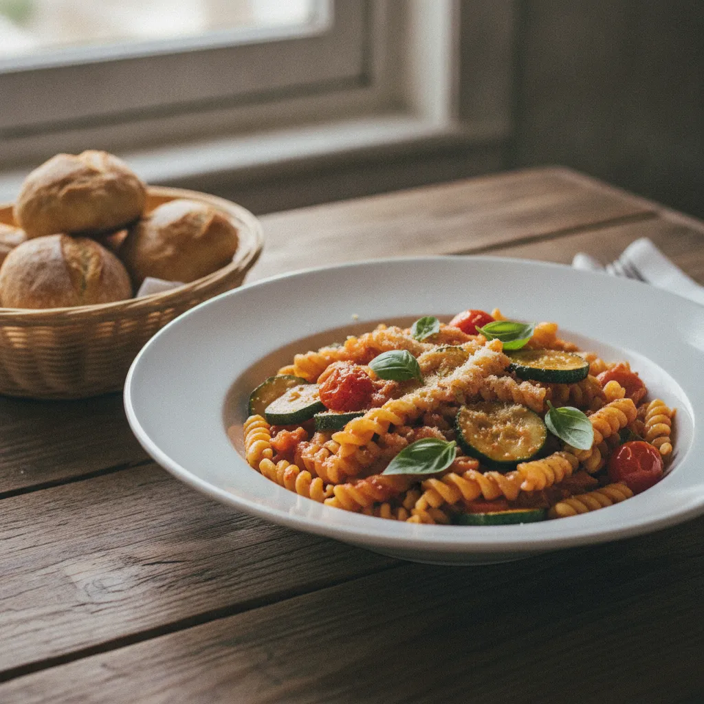 Le one pot pasta aux légumes, un repas complet prêt en 15 minutes pour moins de 4 euros