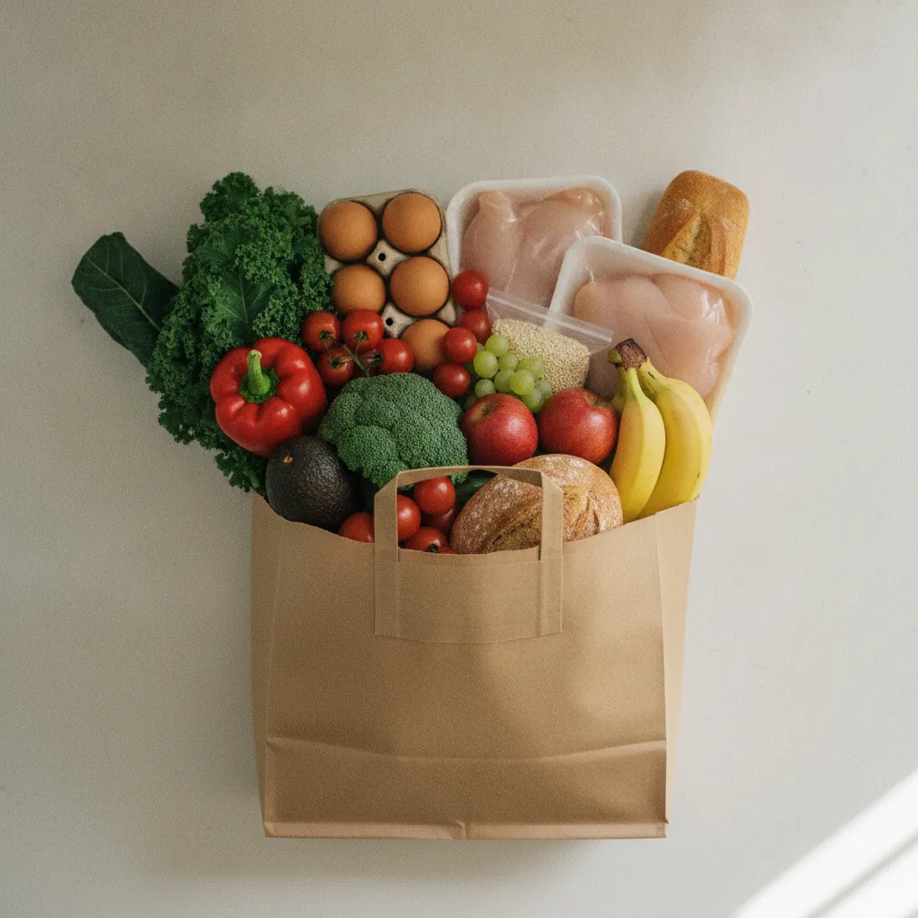 La liste de courses d'un régime hypocalorique tient dans un seul sac pour 35 à 45 euros