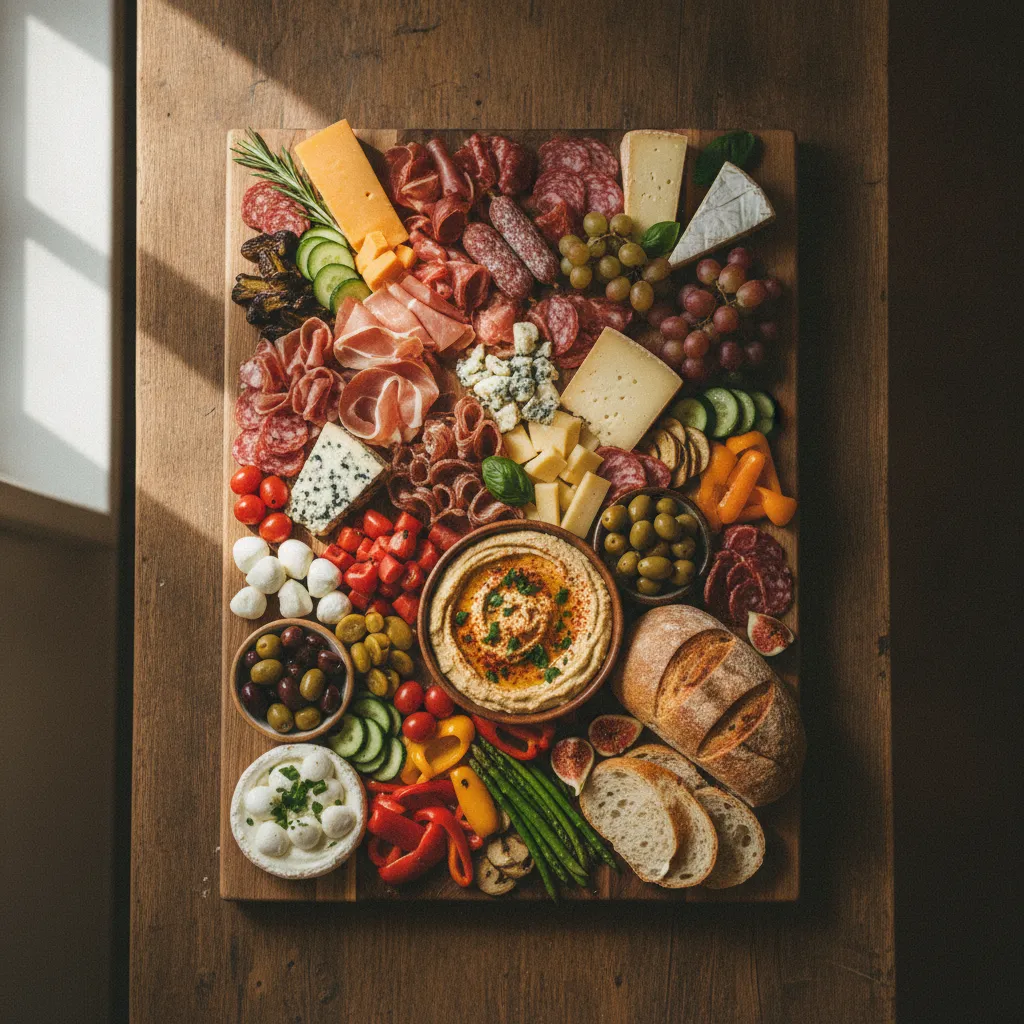 Une planche apéritive généreuse peut remplacer un dîner classique entre amis