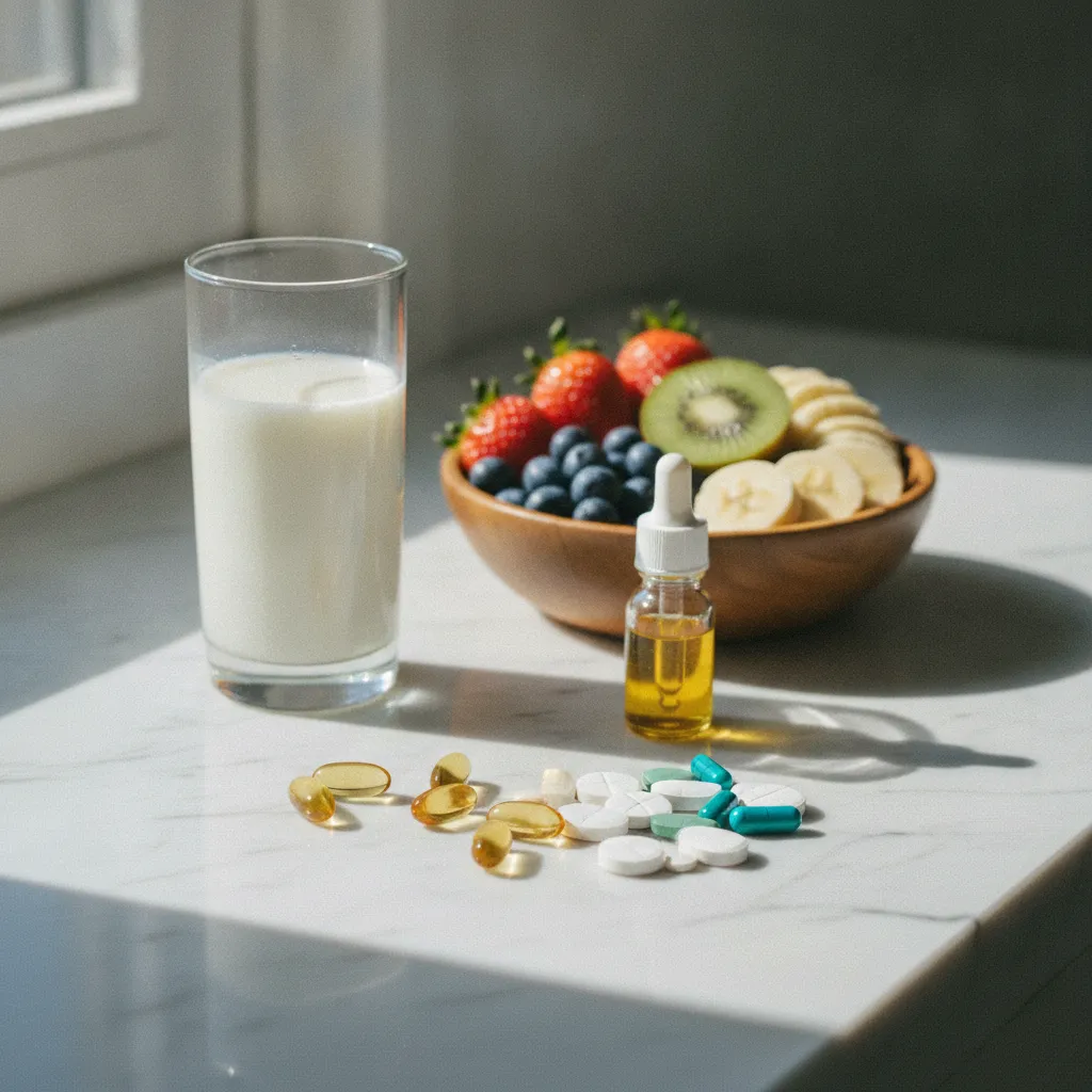 Les principaux nutriments recommandés pendant l'allaitement : vitamine D, oméga-3, fer et iode