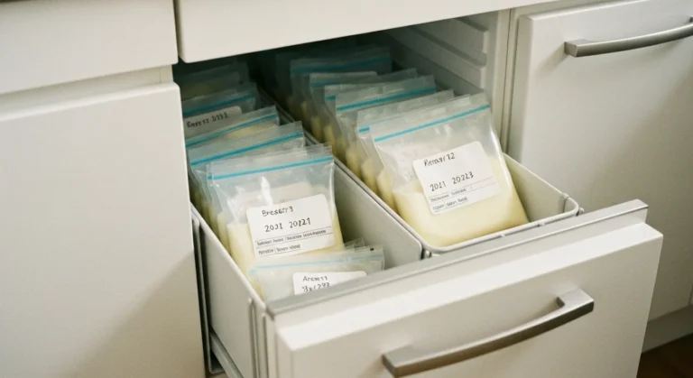 Congeler le lait maternel : durées, contenants et réchauffage