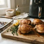 Cuisses de poulet à l’airfryer : peau croustillante en 25 minutes