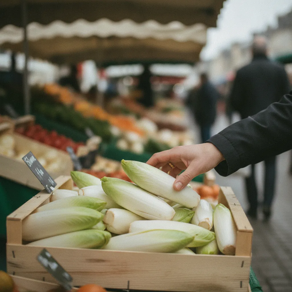Bien choisir ses endives au marché garantit une amertume maîtrisée et une fraîcheur optimale