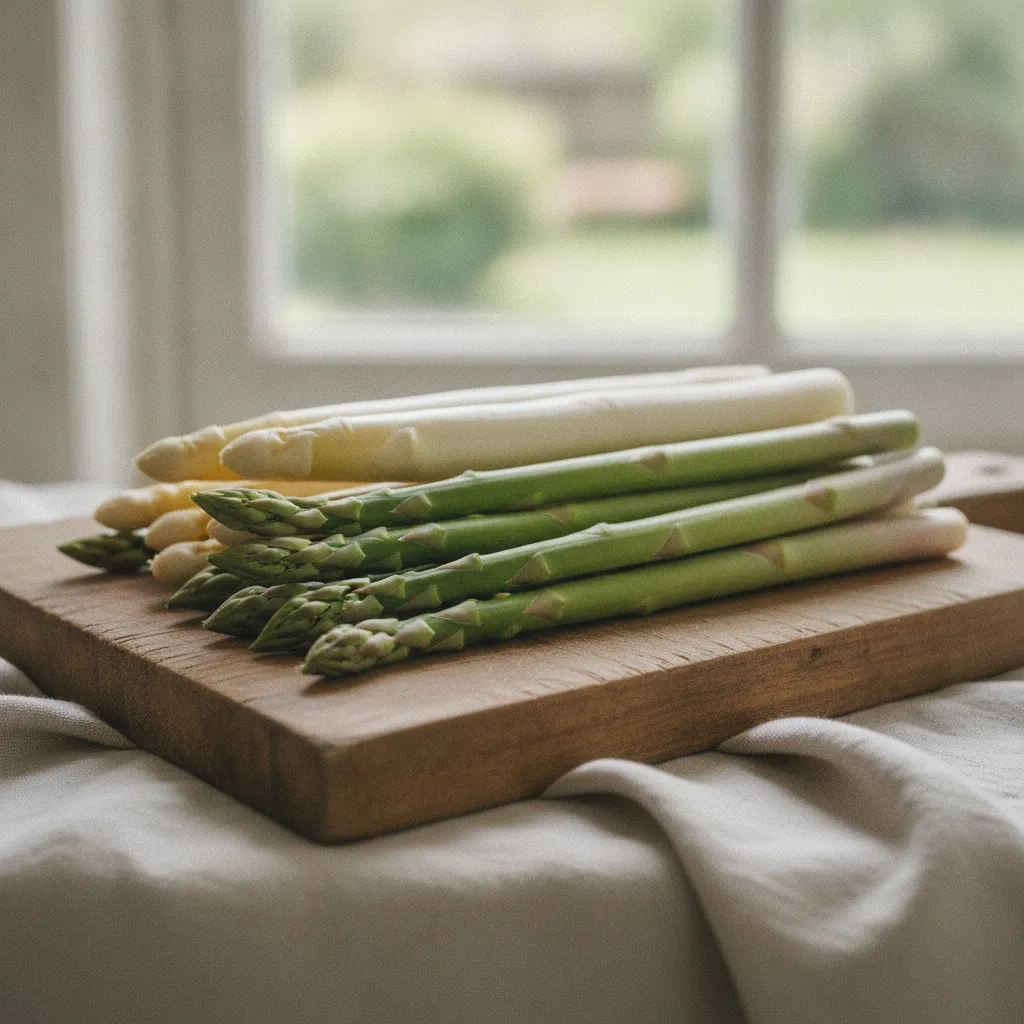 Asperges vertes et blanches fraîches, les stars incontournables du mois de mai