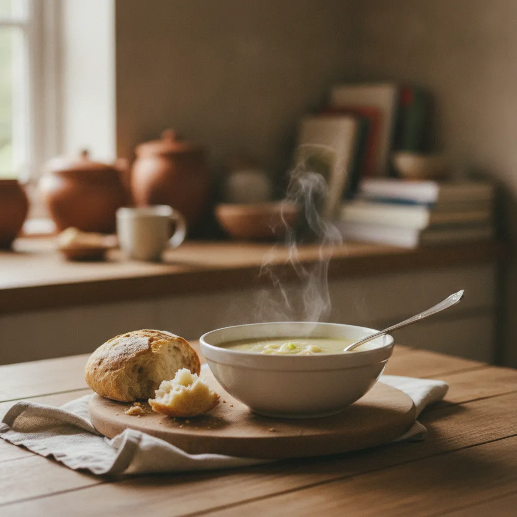 Velouté de poireau et panais, une recette simple et économique avec les légumes de mars