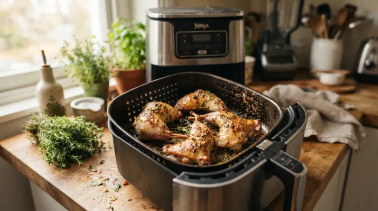 Lapin à l'airfryer : cuisson lente ou rapide, que choisir ?